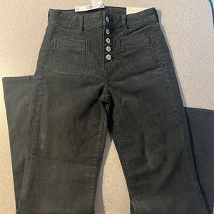Brand new American Eagle corduroy high rise flare jeans